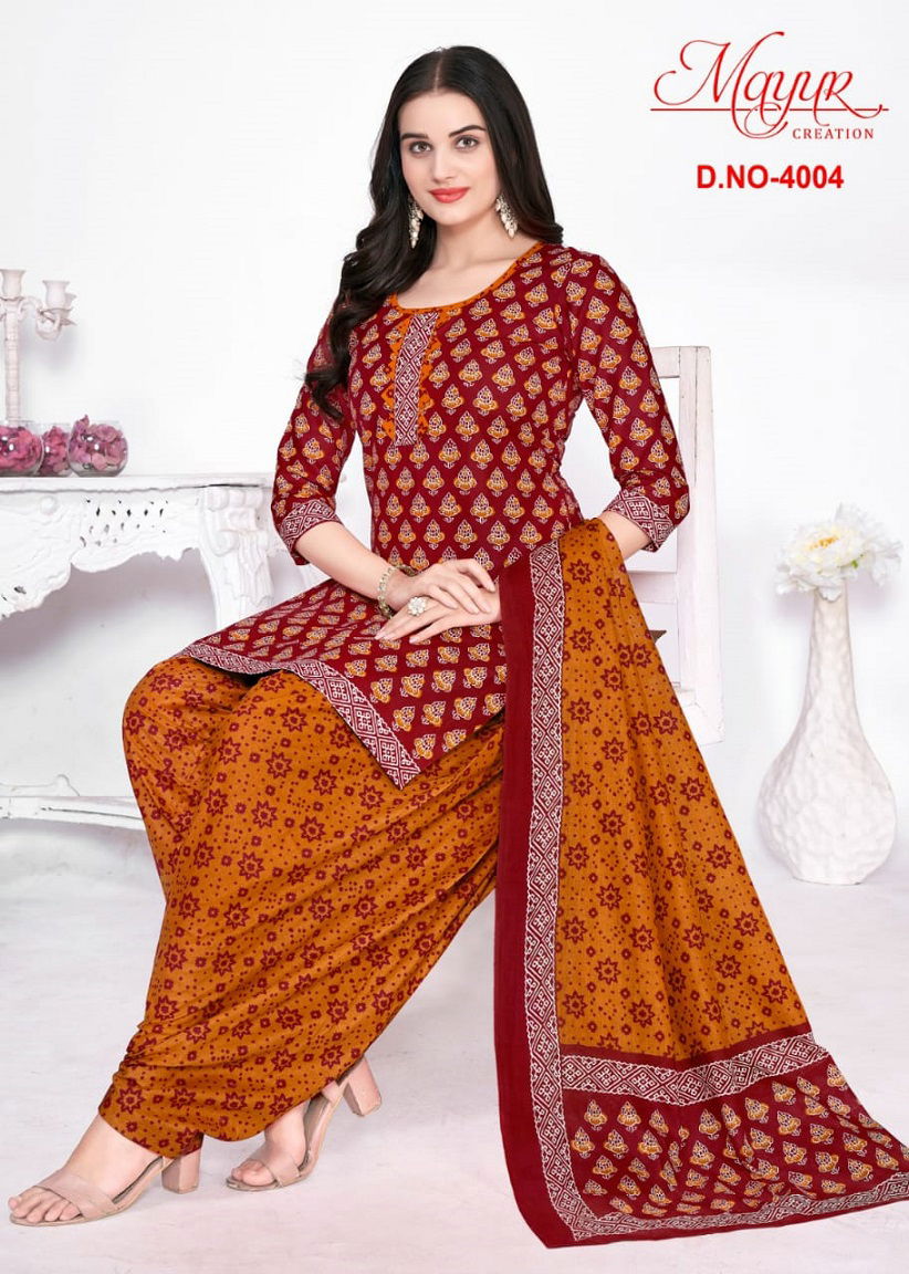 Mayur Gamthi Vol 4 Printed Cotton Dress Material Catalog
